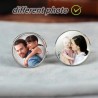 Personalized Text or Photos with Glass Cover Cufflinks