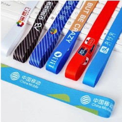 50 Pieces/Lot Custom Printed Lanyard For Keys, Badges & Staff Cards Full Color Personalized Printing Company Logo & Name