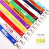 50 Pieces/Lot Custom Printed Lanyard For Keys, Badges & Staff Cards Full Color Personalized Printing Company Logo & Name