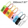 100 Pieces Custom Clothing Tags Personalized Logo/Text Plastic Security Labels