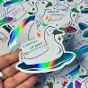 Build Your Own Custom Holographic UV Printing Stickers/Labels Die Cut Hologram PVC Durable Stickers