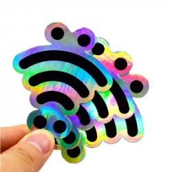 Build Your Own Custom Holographic UV Printing Stickers/Labels Die Cut Hologram PVC Durable Stickers