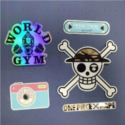 Build Your Own Custom Holographic UV Printing Stickers/Labels Die Cut Hologram PVC Durable Stickers