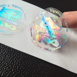 Build Your Own Custom Holographic UV Printing Stickers/Labels Die Cut Hologram PVC Durable Stickers