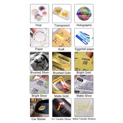 Build Your Own Custom Holographic UV Printing Stickers/Labels Die Cut Hologram PVC Durable Stickers