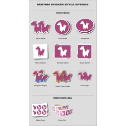 Build Your Own Custom Holographic UV Printing Stickers/Labels Die Cut Hologram PVC Durable Stickers