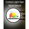 Custom LED Acrylic Light for Business Advertising Company Logo Personalized Signage