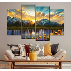 4 Panel Wall Art Canvas...