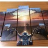 4 Panel Wall Art Canvas Painting Custom Photos & Pictures Customized Posters and Prints for Home or Office