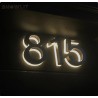 Modern Custom Backlit House Numbers 8'' Height