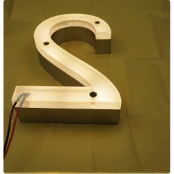 Modern Custom Backlit House Numbers 8'' Height