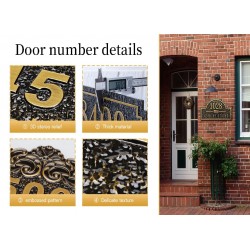 Personalized Vintage Address Plaque with Custom Addresses Including Street Name for Homes, Apartments, Businesses & Mailboxes