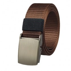 Canvas Tactical Nylon Non Perforated Belt with Customized Buckle