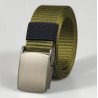 Canvas Tactical Nylon Non Perforated Belt with Customized Buckle