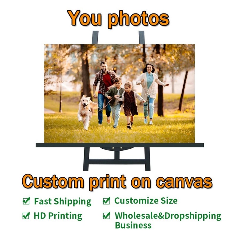 Customized Personalized Photo Print Spray Printing/Painting Artwork on Canvas for Home & Office Decoration