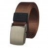 Canvas Tactical Nylon Non Perforated Belt with Customized Buckle