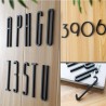 4 Inch Self Adhesive Big Modern Door Letters & Numbers for Exterior for Houses, Apartments, Mailboxes & Businesses