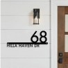 Acrylic Door Signs Letters & Number Custom Modern House Number & Address Signs