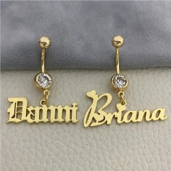 Customized Personalized Round Crystal Name Jewelry