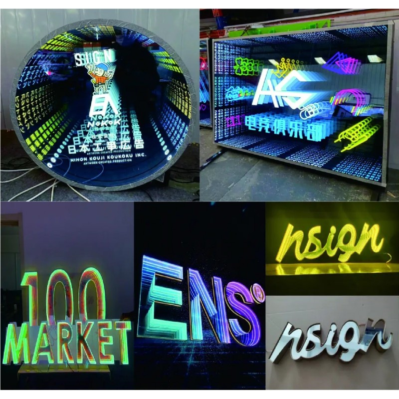 Personalized Trendy Signage Abyss Mirror Customization Neon Light Signage