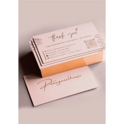 Personalized Customized Business Cards - 100 Pieces per Order