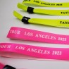 100 Pieces Cloth Event Colored Wristbands with Custom Logo & Text for Weddings, Parties etc