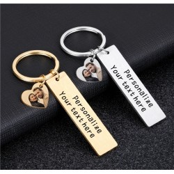 Personalized Key Chain with Customized Photo Jewelry Accessories