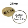 Personalized Photo Customized Pictures Brooches for Shirts, Backpack & Jackets Pin Button Badges