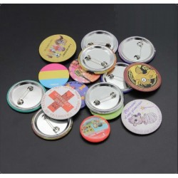 Fashion Custom Personalized Tinplate Lapel Metal Badges Brooches