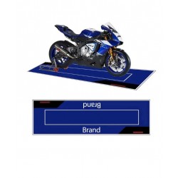 Cool Anti-Slip Display Racing Motorcycle Parking Carpet Floor Mat