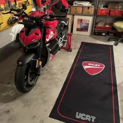 Cool Anti-Slip Display Racing Motorcycle Parking Carpet Floor Mat