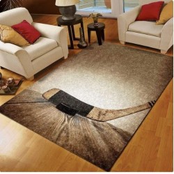 Personalized Custom Printed Rectangle Hockey Rug  3D Printed Floor Mat