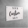 Professional Custom Acrylic UV Printed Logo Business Signage Plaques