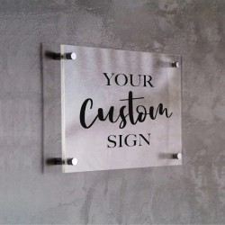 Professional Custom Acrylic UV Printed Logo Business Signage Plaques