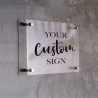 Professional Custom Acrylic UV Printed Logo Business Signage Plaques