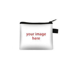 Customize Your Logo / Image / Name Mini Sized Wallet with Zipper