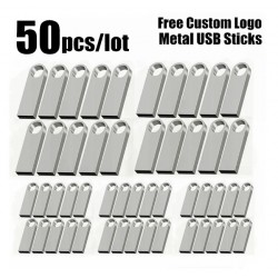 Custom LOGO Metal USB Flash Drives Various Capacities