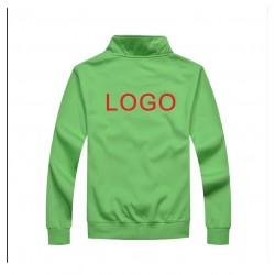 Casual High-Quality Stand-Up Collar & Zipper Jacket with Custom Printed Logo