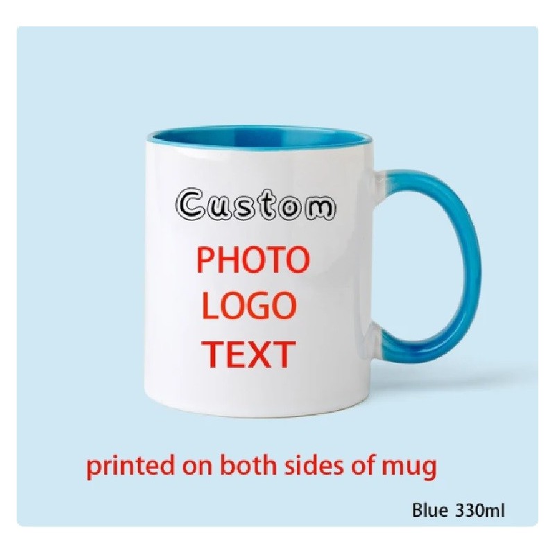 Personalized Any Image/Photo Or Text Printed Mugs - Heat Activated Color Changing Mugs