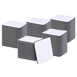 100 Pieces Square Blank Non-Slip DIY Cup Coasters - DIY Sublimation Transfer Heat Press Printing Crafts