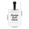 Customize Your Design Luggage Tag for Suitcases, Nags & Hand Luggage - Customized Logo Printed Privacy Cover Name ID Card