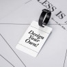 Customize Your Design Luggage Tag for Suitcases, Nags & Hand Luggage - Customized Logo Printed Privacy Cover Name ID Card