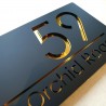 Customized 3-D Outdoor House Plate/Plaque with Name and Number