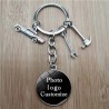 Custom Print Mechanic Keyring DIY Car/Truck Lover Keychain with Company or Individual Logo