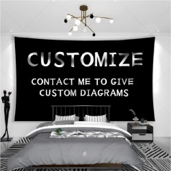 Custom Printed Tapestry Natural Decompression Treatment for Room Decoration Banners & Background