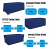 Custom Logo Polyester/Spandex Table Cover - Counter Decor Tablecloth