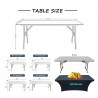 Custom Logo Polyester/Spandex Table Cover - Counter Decor Tablecloth