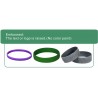 Embossed, Debossed, Screen Print, Color Filled, Glow Customized Text Rubber Wristbands in Various Colors