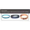 Embossed, Debossed, Screen Print, Color Filled, Glow Customized Text Rubber Wristbands in Various Colors