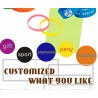 Embossed, Debossed, Screen Print, Color Filled, Glow Customized Text Rubber Wristbands in Various Colors